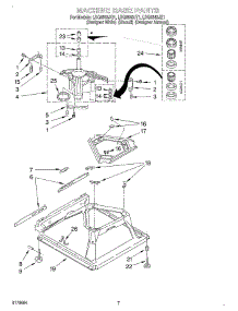 04 - Machine Base parts for Whirlpool Washer LSQ8543JZ1 from AppliancePartsPros.com