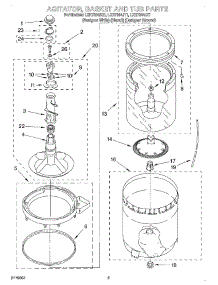03 - Agitator, Basket, And Tub parts for Whirlpool Washer LXR7244JQ1 from AppliancePartsPros.com