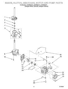 05 - Brake, Clutch, Gearcase, Motor & Pump parts for Whirlpool Washer LSQ8543JZ1 from AppliancePartsPros.com
