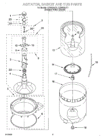 03 - Agitator, Basket And Tub parts for Whirlpool Washer LSR8233JQ1 from AppliancePartsPros.com
