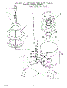 03 - Agitator, Basket And Tub parts for Whirlpool Washer LCR5232DQ3 from AppliancePartsPros.com