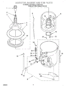 03 - Agitator, Basket And Tub parts for Whirlpool Washer LCR7244DZ1 from AppliancePartsPros.com