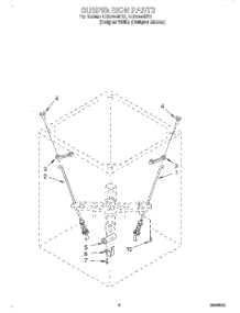 05 - Suspension parts for Whirlpool Washer LCR7244DZ3 from AppliancePartsPros.com