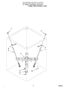 05 - Suspension parts for Whirlpool Washer LCR7244DZ2 from AppliancePartsPros.com