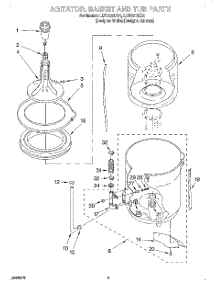 03 - Agitator, Basket And Tub parts for Whirlpool Washer LCR7244DZ4 from AppliancePartsPros.com