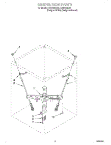 05 - Suspension parts for Whirlpool Washer LCR5232DZ2 from AppliancePartsPros.com