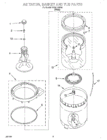 03 - Agitator, Basket And Tub parts for Whirlpool Washer LBR4132HQ0 from AppliancePartsPros.com
