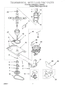 04 - Transmission, Motor And Pump parts for Whirlpool Washer LCR5232DQ4 from AppliancePartsPros.com