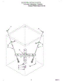 05 - Suspension parts for Whirlpool Washer LCR5232DQ4 from AppliancePartsPros.com