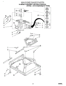 06 - Machine Base parts for Whirlpool Washer LLR6144BW0 from AppliancePartsPros.com