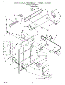 02 - Controls And Rear Panel parts for Whirlpool Washer LSR5100HQ0 from AppliancePartsPros.com
