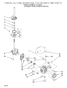 04 - Brake, Clutch, Gearcase, Motor And Pump parts for Whirlpool Washer GSL9365EQ1 from AppliancePartsPros.com