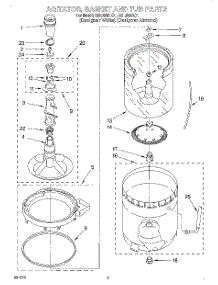 03 - Agitator, Basket And Tub parts for Whirlpool Washer GSL9365EZ1 from AppliancePartsPros.com