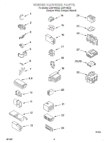 06 - Wiring Harness parts for Whirlpool Washer LXR7144EZ2 from AppliancePartsPros.com