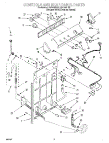 02 - Controls And Rear Panel parts for Whirlpool Washer LSN1000HQ0 from AppliancePartsPros.com