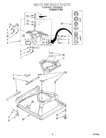 05 - Machine Base parts for Whirlpool Washer LXR6232EQ0 from AppliancePartsPros.com