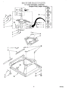05 - Machine Base parts for Whirlpool Washer LSQ8200HZ0 from AppliancePartsPros.com