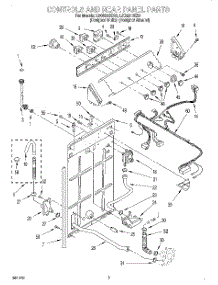 02 - Controls And Rear Panel parts for Whirlpool Washer LSQ9244EZ0 from AppliancePartsPros.com