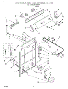 02 - Controls And Rear Panel parts for Whirlpool Washer LSR4100HQ0 from AppliancePartsPros.com