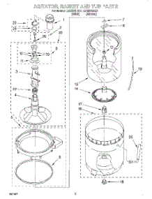 03 - Agitator, Basket And Tub parts for Whirlpool Washer LSQ8243HZ0 from AppliancePartsPros.com