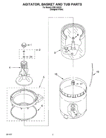 03 - Agitator, Basket And Tub parts for Whirlpool Washer LSR6132HQ1 from AppliancePartsPros.com