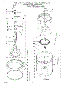 03 - Agitator, Basket And Tub parts for Whirlpool Washer LSQ9264HZ0 from AppliancePartsPros.com