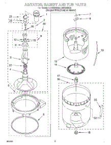 03 - Agitator, Basket And Tub parts for Whirlpool Washer LSR7233HZ0 from AppliancePartsPros.com