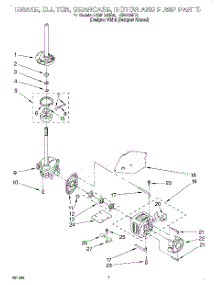 04 - Brake, Clutch, Gearcase, Motor And Pump parts for Whirlpool Washer LSR8133HQ0 from AppliancePartsPros.com