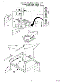 05 - Machine Base parts for Whirlpool Washer LSR8133HQ0 from AppliancePartsPros.com