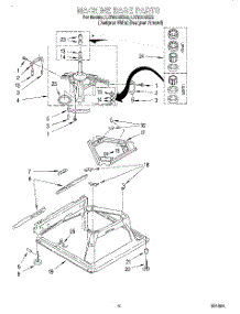 05 - Machine Base parts for Whirlpool Washer LXR9245EZ2 from AppliancePartsPros.com