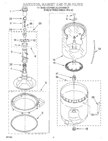 03 - Agitator, Basket And Tub parts for Whirlpool Washer GSQ9364HQ0 from AppliancePartsPros.com