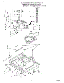 05 - Machine Base parts for Whirlpool Washer GSL9365EZ2 from AppliancePartsPros.com