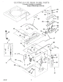 02 - Controls And Rear Panel parts for Whirlpool Washer LCR5232DZ5 from AppliancePartsPros.com