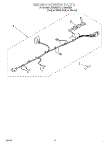 06 - Wiring Harness parts for Whirlpool Washer LCR5232DZ5 from AppliancePartsPros.com