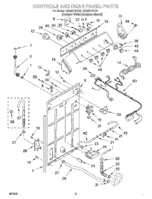 02 - Controls And Rear Panel parts for Whirlpool Washer GSQ9310HQ0 from AppliancePartsPros.com