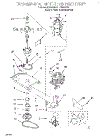 04 - Transmission, Motor And Pump parts for Whirlpool Washer LCR5232DQ5 from AppliancePartsPros.com