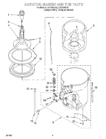 03 - Agitator, Basket And Tub parts for Whirlpool Washer LCR7244DZ5 from AppliancePartsPros.com
