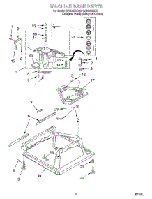 05 - Machine Base parts for Whirlpool Washer GSN2000HQ0 from AppliancePartsPros.com