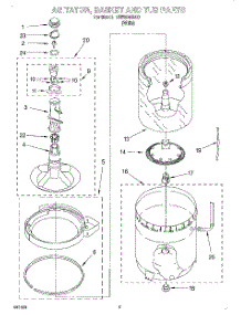03 - Agitator, Basket And Tub parts for Whirlpool Washer LSW9245EQ0 from AppliancePartsPros.com