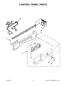 03 - Control Panel Parts parts for Whirlpool Washer WFW9050XW03 from AppliancePartsPros.com
