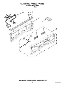 03 - Control Panel Parts parts for Whirlpool Washer BNQ11CVANA0 from AppliancePartsPros.com