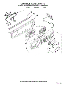 03 - Control Panel Parts parts for Whirlpool Washer WFW9550WL01 from AppliancePartsPros.com