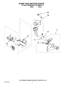 06 - Pump And Motor Parts parts for Whirlpool Washer WFW9550WW10 from AppliancePartsPros.com