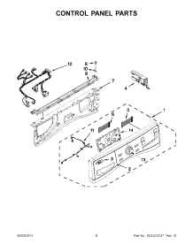 03 - Control Panel Parts parts for Whirlpool Washer WFW97HEXR2 from AppliancePartsPros.com
