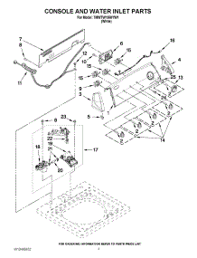 02 - Console And Water Inlet Parts parts for Whirlpool Washer 7MWTW1950YW1 from AppliancePartsPros.com