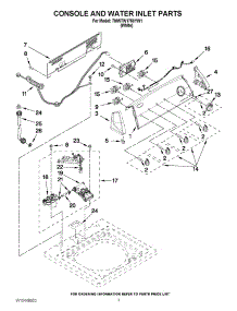 02 - Console And Water Inlet Parts parts for Whirlpool Washer 7MWTW1750YW1 from AppliancePartsPros.com