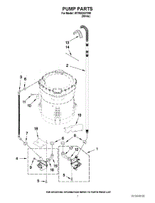 04 - Pump Parts parts for Whirlpool Washer WTW8240YW0 from AppliancePartsPros.com