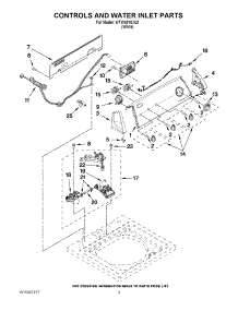 02 - Controls And Water Inlet Parts parts for Whirlpool Washer WTW4910XQ1 from AppliancePartsPros.com