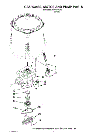 04 - Gearcase, Motor And Pump Parts parts for Whirlpool Washer WTW4910XQ1 from AppliancePartsPros.com