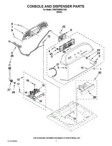 02 - Console And Dispenser Parts parts for Whirlpool Washer 7MWTW5560YW0 from AppliancePartsPros.com